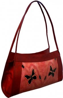 arpera | Leather Handbag -LB 19 | Red b