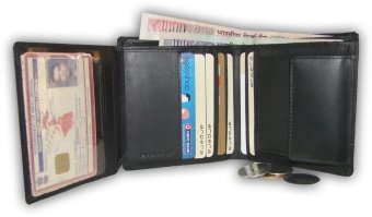 arpera |   Leather Mens Wallet | c11315-1|  Black