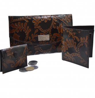 arpera | Leather Clutch | 88A-1B | Black