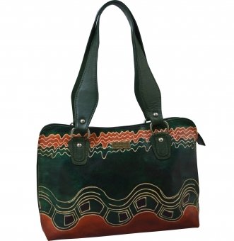 arpera | Leather Handbag | C11334-6 | Green