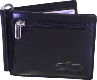 arpera Genuine leather mens money clip C11476-1