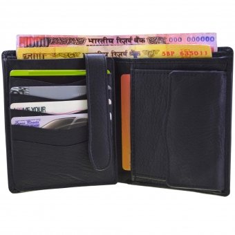 arpera Black Genuine Leather Mens Wallet C11511-1