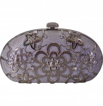 arpera silver studded evening clutch c11255-premium-clutch 