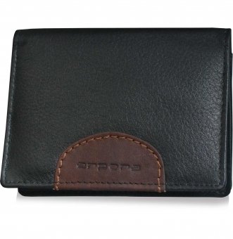  arpera-Safari Genuine Leather Card Holder  Black  C11534-1   