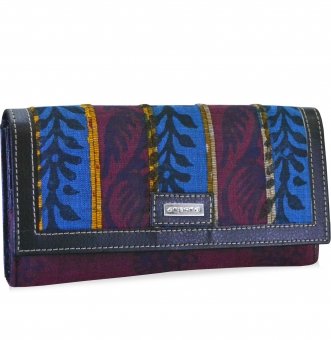  arpera rangoli cotton ethnic print clutch maroon C11541-71