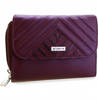 arpera Symphony leather clutch purse marsala C11558-4