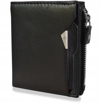 mypac-cruise Genuine Leather wallet with atm card holder Black  C11561-1