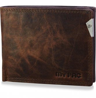 mypac-cruise Genuine Leather trifold wallet -Best gift for men- Brown C11578-2