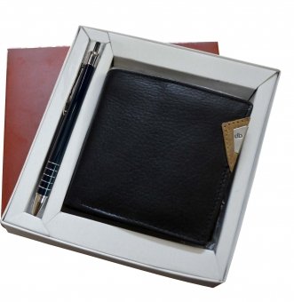My pac  Leather Wallet and Pen  gift Combo for men CB16038