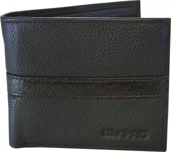 my pac db Vogue Rfid protected genuine leather  wallet Black -Brown C11595-12S