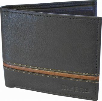 my pac db Vogue Rfid protected genuine leather  wallet Black -Tan C11596-121L